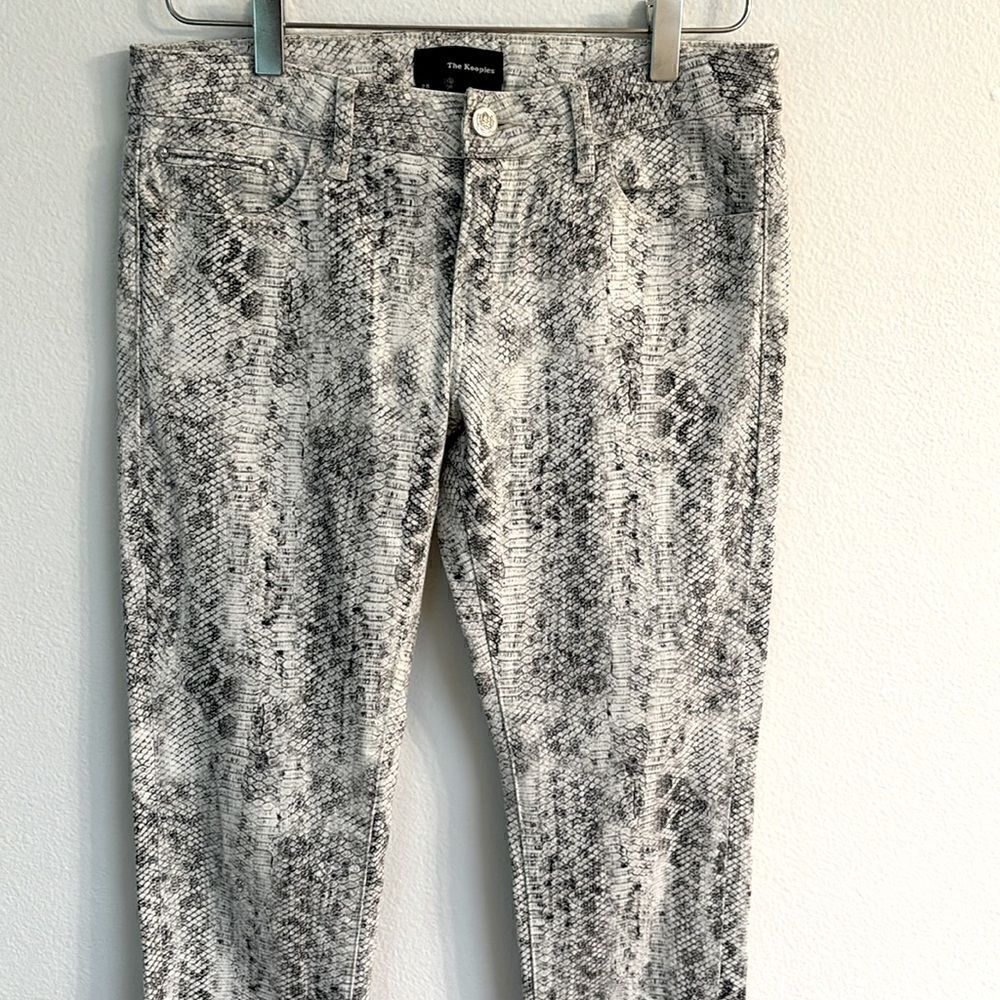 The Kooples Skin White Snake Print Pants Jeans Size 28